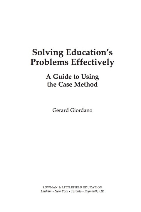 Cover image for book Solving Education's Problems Effectively