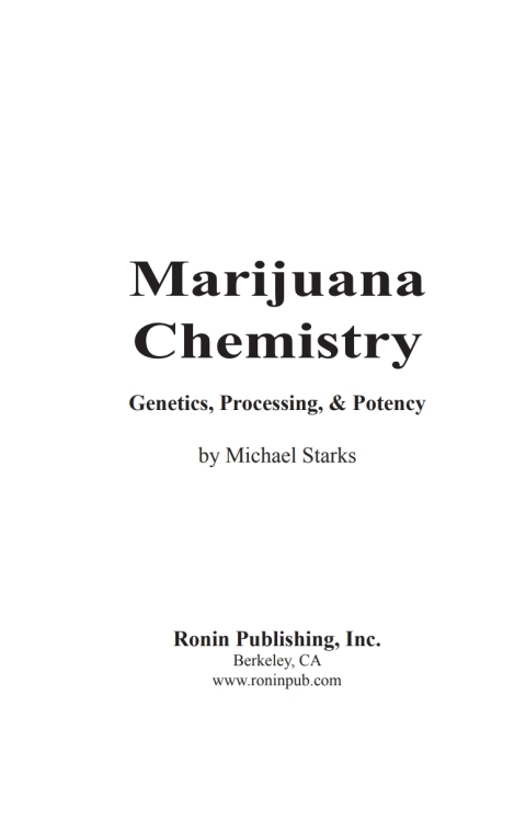Cover image for book Marijuana Chemistry