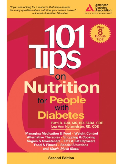 Cover image for book 101 Tips on Nutrition for People with Diabetes