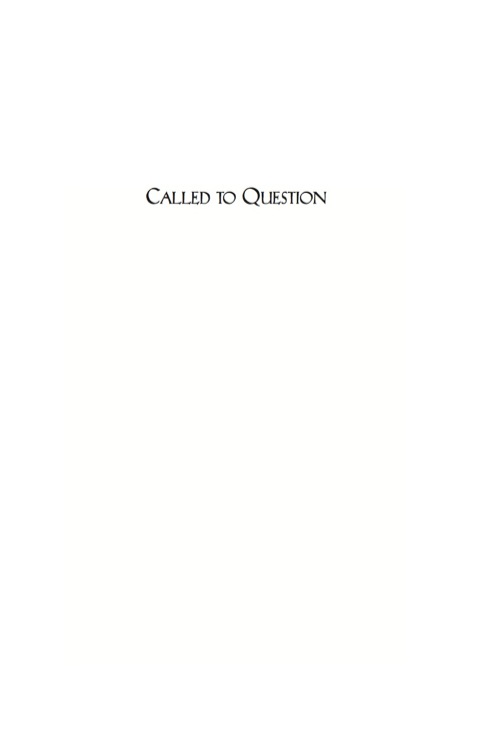 Cover image for book Called to Question
