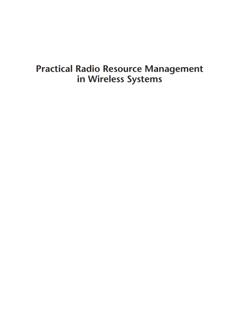 Cover image for book Practical Radio Resource Management in Wireless Systems