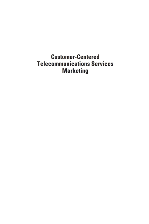Cover image for book Customer-Centered Telecommunications Services Marketing