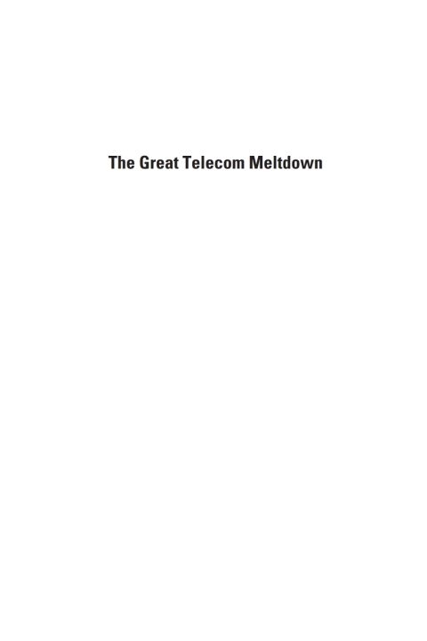 Cover image for book The Great Telecom Meltdown