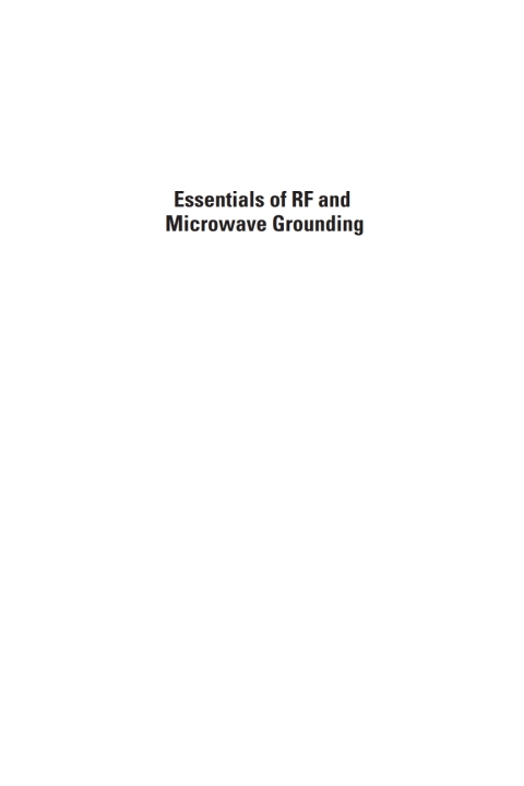Cover image for book Essentials of RF and Microwave Grounding
