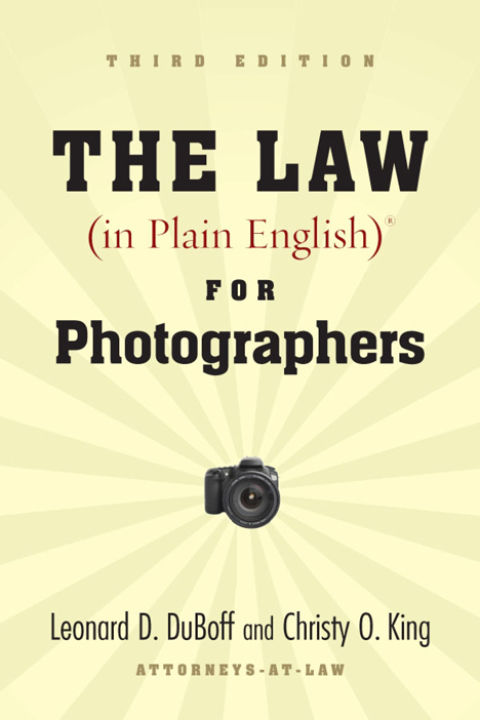 Cover image for book The Law (in Plain English) for Photographers