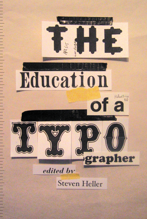 Cover image for book The Education of a Typographer
