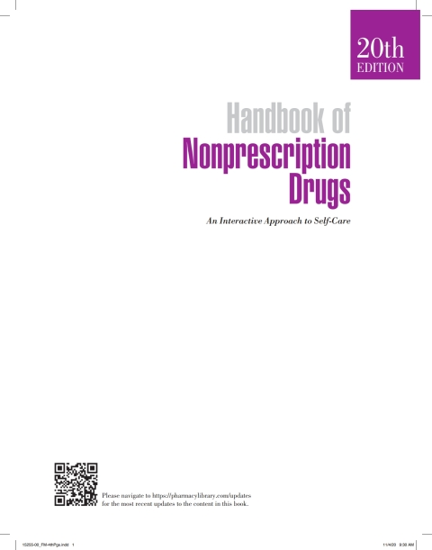 Cover image for book Handbook of Nonprescription Drugs: An Interactive Approach to Self-Care