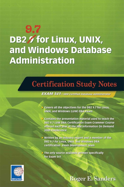 Cover image for book DB2 9.7 for Linux, UNIX, and Windows Database Administration: Certification Study Notes