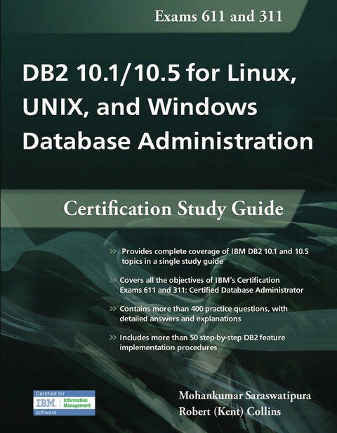 Cover image for book DB2 10.1/10.5 for Linux, UNIX, and Windows Database Administration: Certification Study Guide