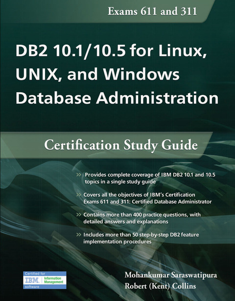 Cover image for book DB2 10.1/10.5 for Linux, UNIX, and Windows Database Administration: Certification Study Guide