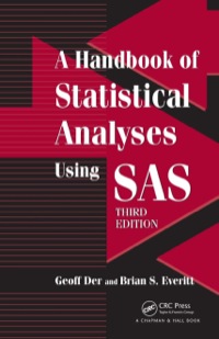 Cover image: A Handbook of Statistical Analyses using SAS 3rd edition 9781584887843