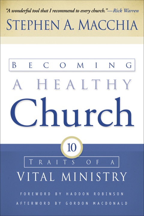 Cover image for book Becoming a Healthy Church