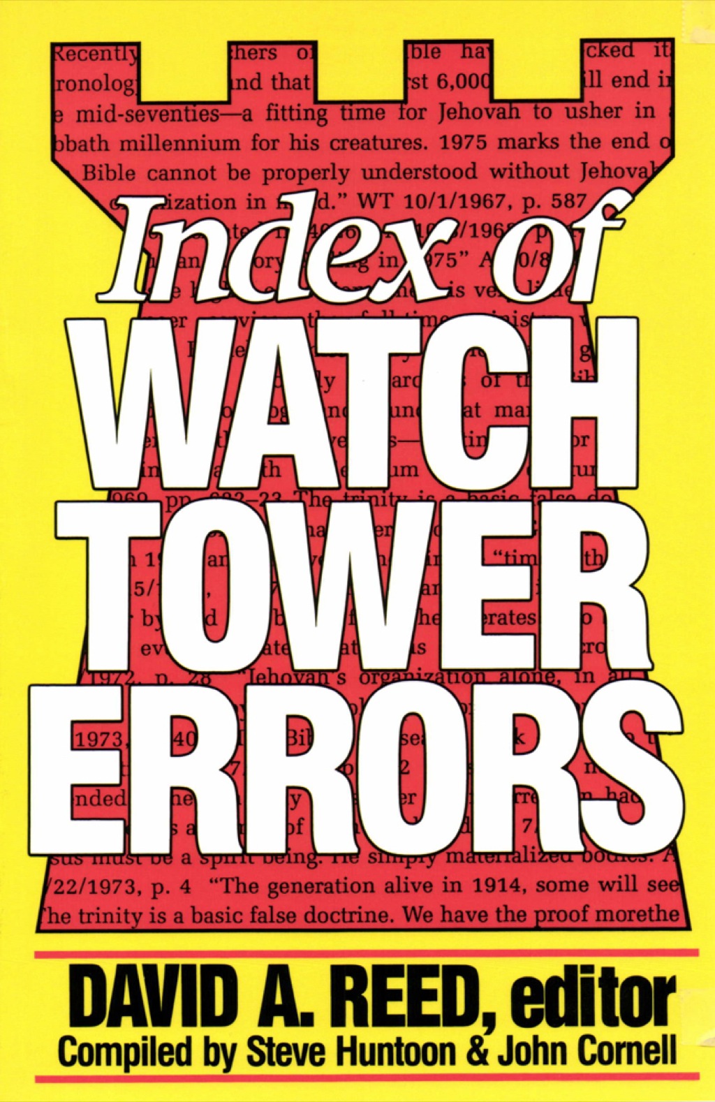 Reflowable Index of Watchtower Errors 1879 to 1989; $17.76