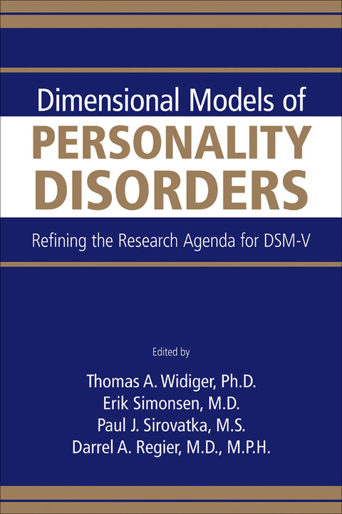 Cover image for book Dimensional Models of Personality Disorders