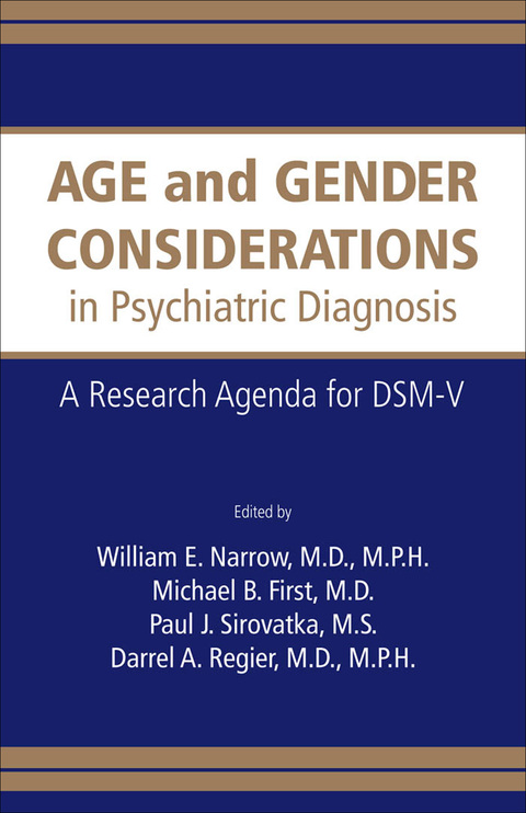 Cover image for book Age and Gender Considerations in Psychiatric Diagnosis