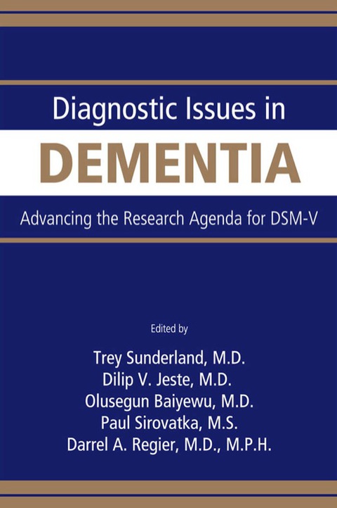 Cover image for book Diagnostic Issues in Dementia