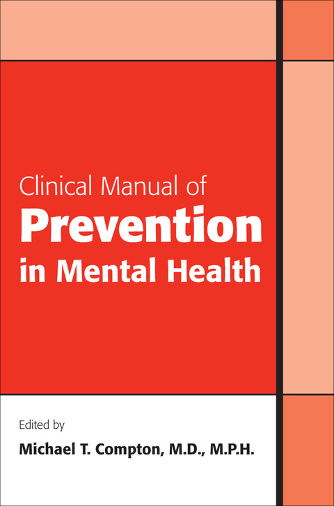 Cover image for book Clinical Manual of Prevention in Mental Health
