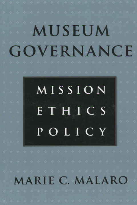 Cover image for book Museum Governance