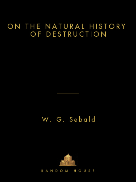 Cover image for book On the Natural History of Destruction