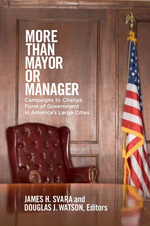 Cover image for book More than Mayor or Manager