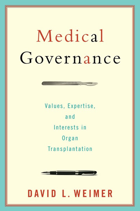 Cover image for book Medical Governance