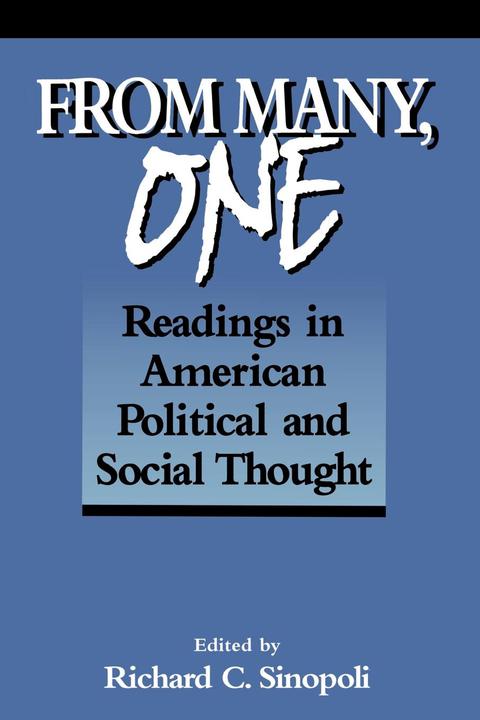 Cover image for book From Many, One
