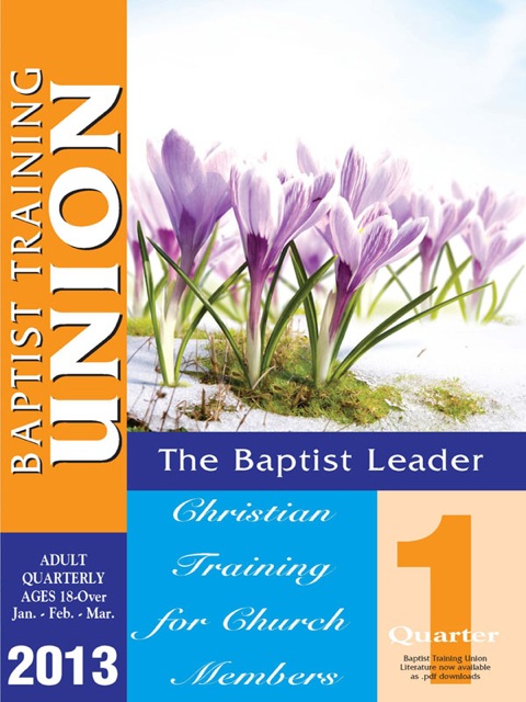 Cover image for book Baptist Leader 1st Quarter 2013