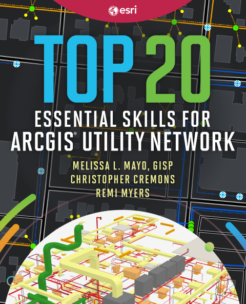 Cover image for book Top 20 Essential Skills for ArcGIS Utility Network