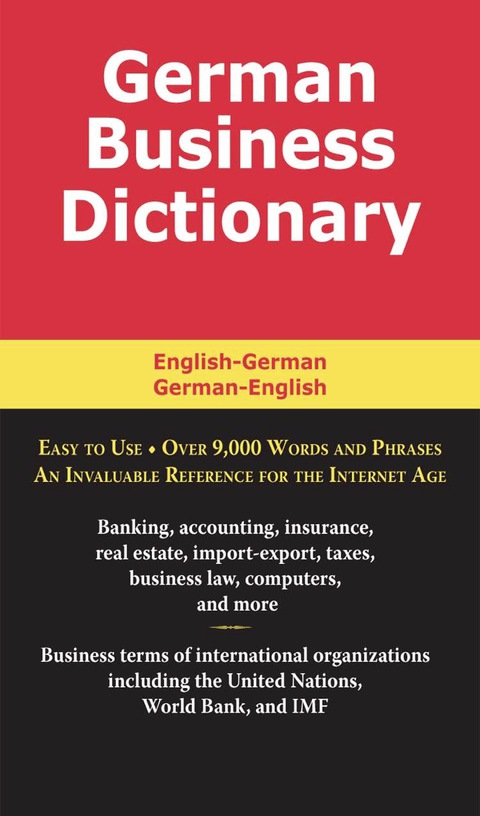 Cover image for book German Business Dictionary
