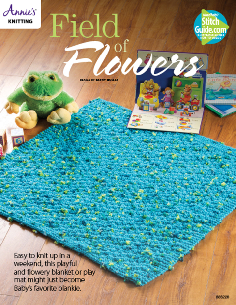 Cover image for book Field of Flowers Baby Blanket Knit Pattern