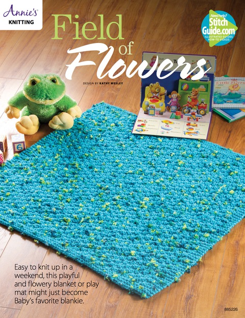Cover image for book Field of Flowers Baby Blanket Knit Pattern