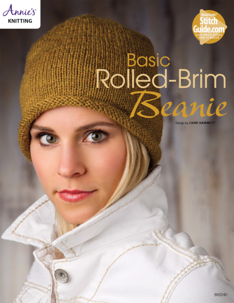 Cover image for book Basic Rolled-Brim Beanie Knit Pattern