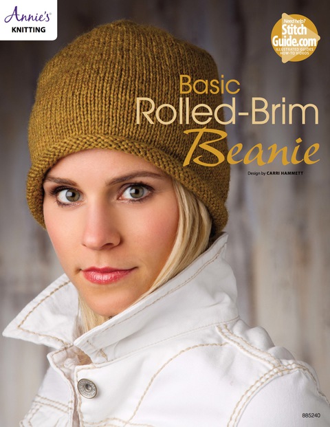 Cover image for book Basic Rolled-Brim Beanie Knit Pattern