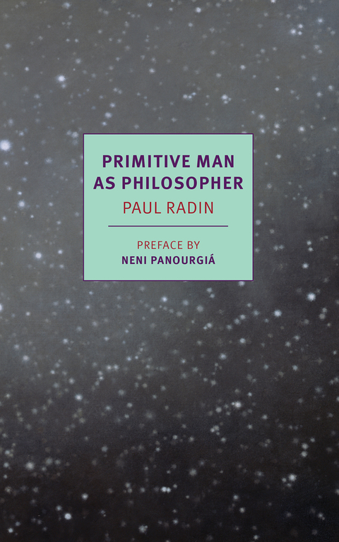 Cover image for book Primitive Man as Philosopher