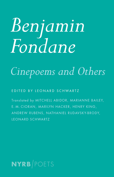 Cover image for book Cinepoems and Others