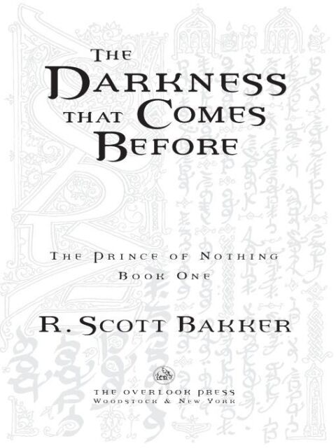 Cover image for book The Darkness That Comes Before