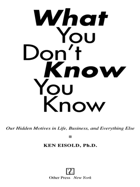 Cover image for book What You Don't Know You Know