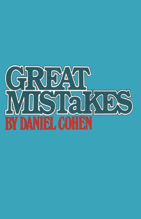 Cover image for book Great Mistakes