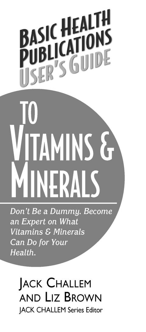 Cover image for book User's Guide to Vitamins & Minerals