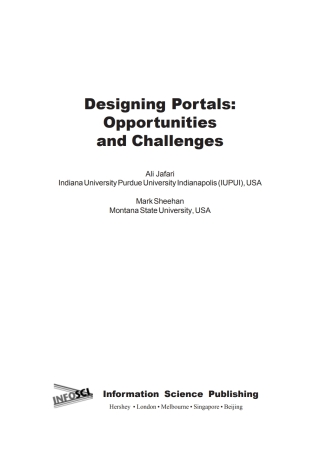 Designing Portals: Opportunities and Challenges