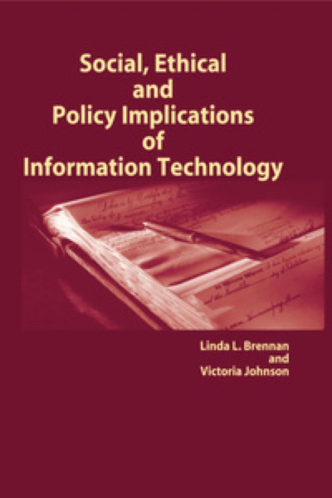 Cover image for book Social, Ethical and Policy Implications of Information Technology