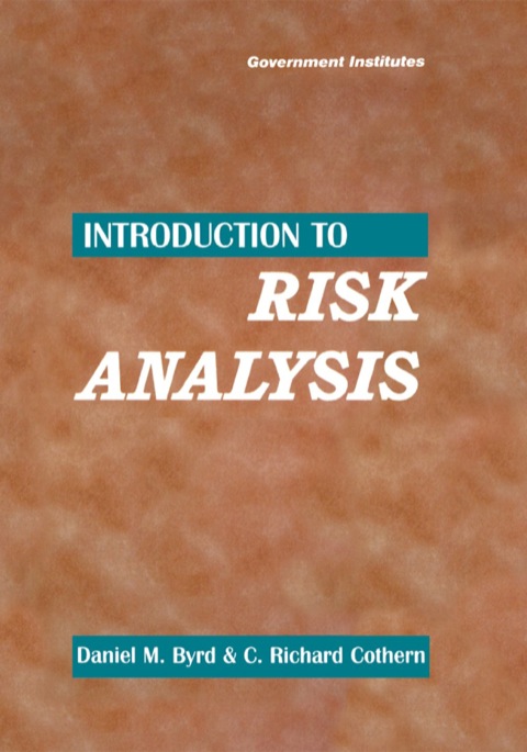 Cover image for book Introduction to Risk Analysis