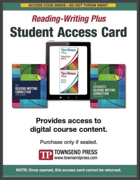 Cover image for book Reading-Writing Plus - Student Access (Digital Access), 1 term (10 months)