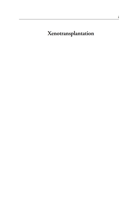 Cover image for book Xenotransplantation