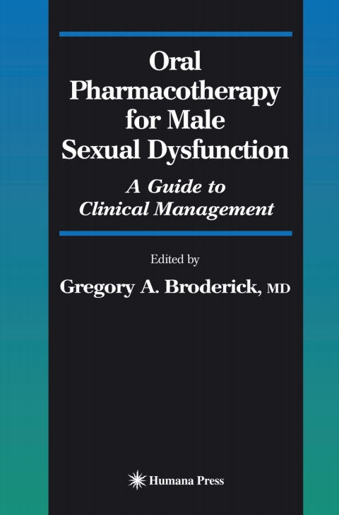 Cover image for book Oral Pharmacotherapy for Male Sexual Dysfunction