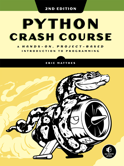 Cover image for book Python Crash Course