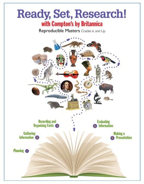 Cover image for book Ready, Set, Research With Compton's