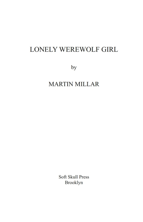 Cover image for book Lonely Werewolf Girl