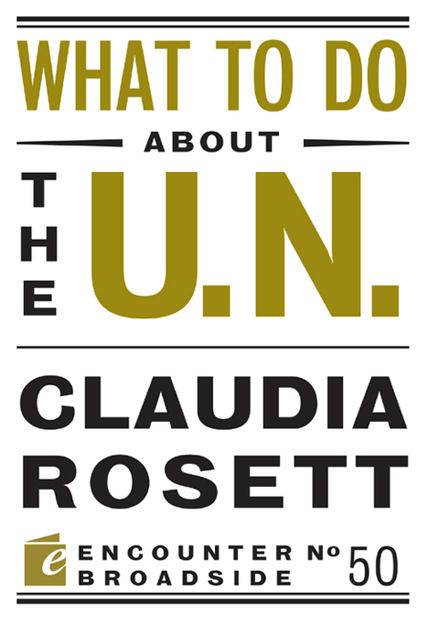 Cover image for book What to Do About the U.N.
