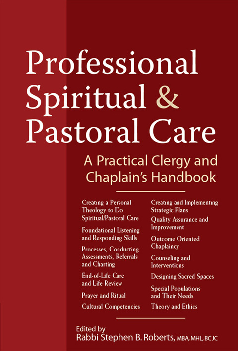 Cover image for book Professional Spiritual & Pastoral Care